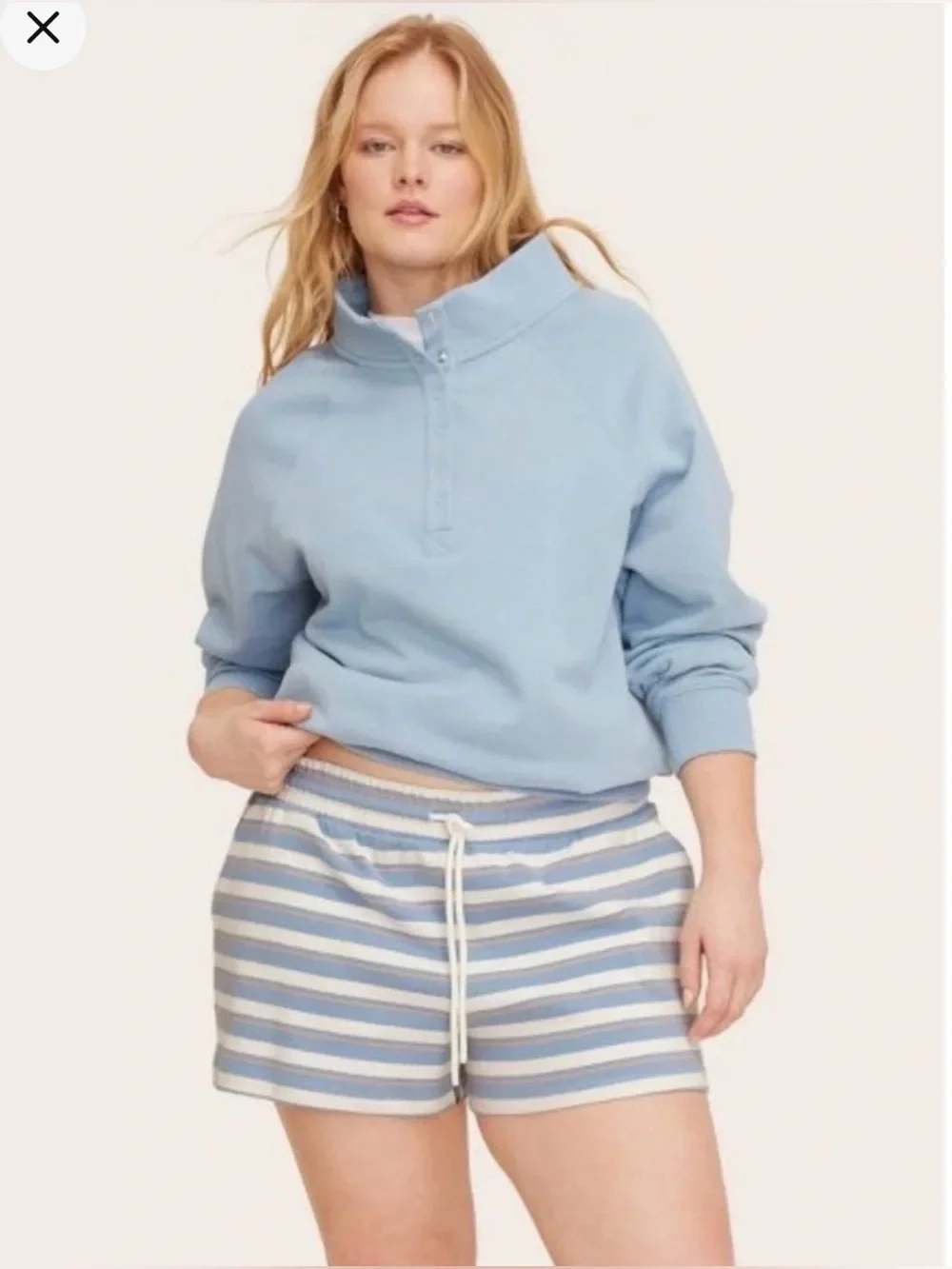 NWT Parke x Target High-Rise Drawstring Stripe Shorts